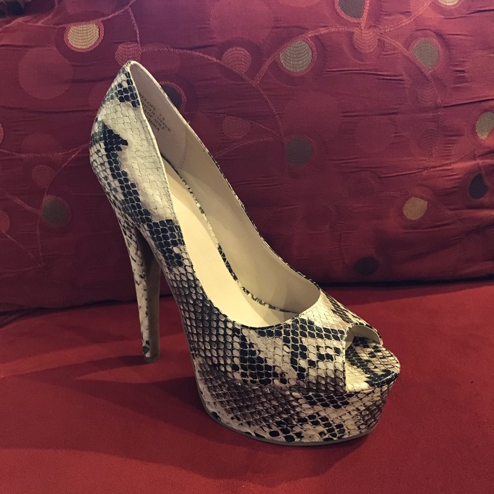 Zigi Soho Snake Print Heels